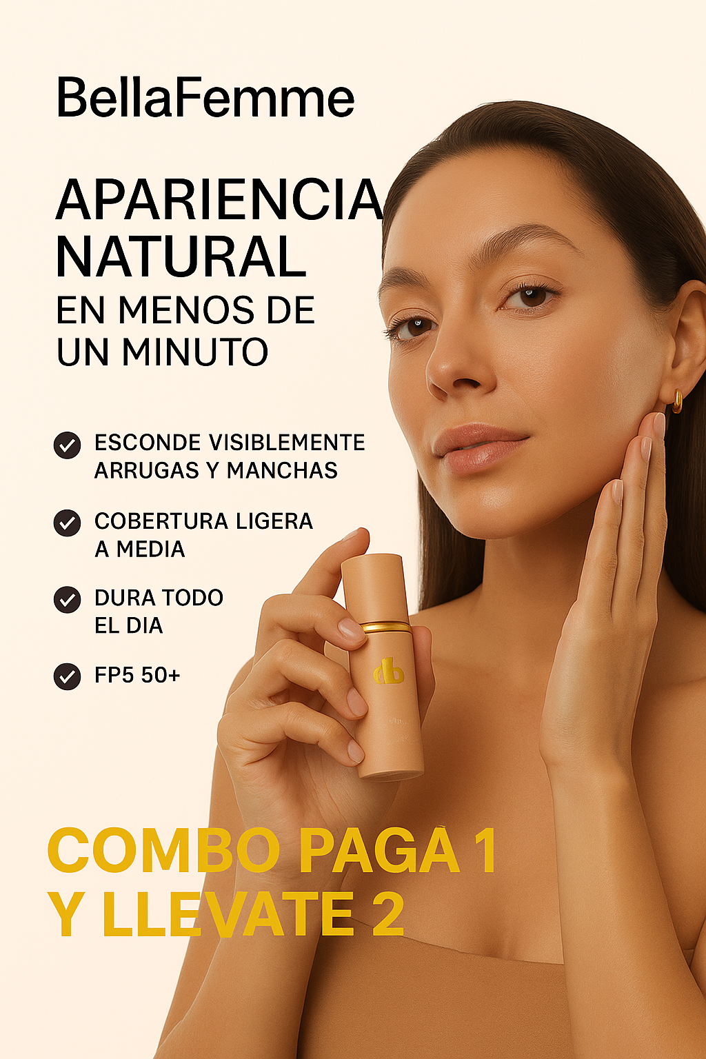 Base de Maquillaje 4 en 1 Promoción relámpago solo por esta semana,COMBO PAGA 1 Y LLEVATE 2  cantidad limitada.