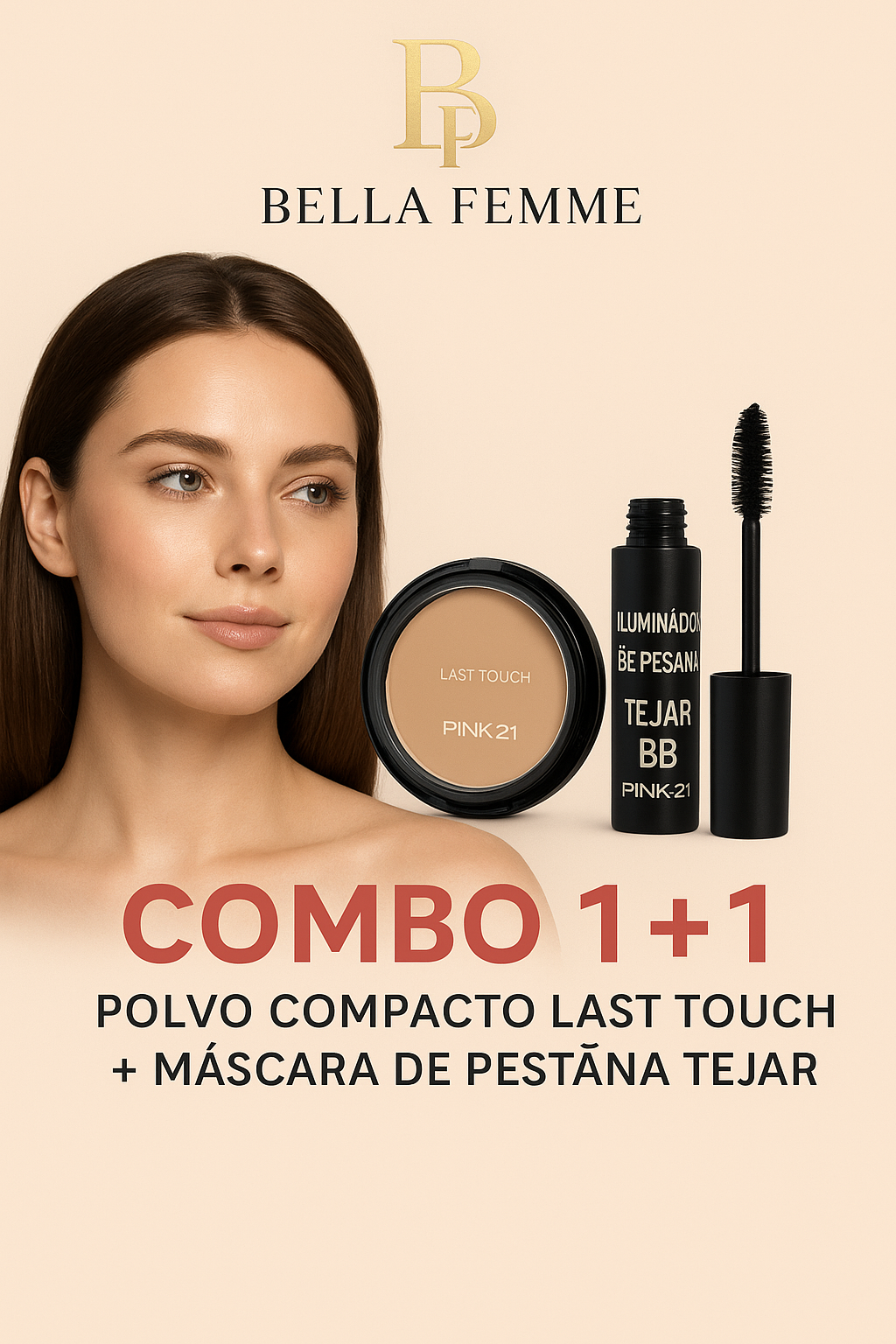 🔥 💋 Comprá el Polvo Compacto Pink21 y llevate gratis la Máscara de Pestañas Tejar BB🔥 💋